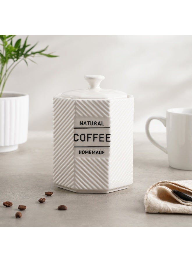 Pan Home Nolina Coffee Canister 800Ml - White - Image 4