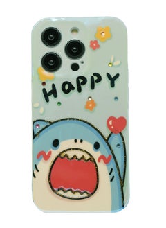 Houmt iPhone 14 Pro Max Cover 6.7 inch with Fashion Luxury Glossy Rhinestones Beautiful Oil Painting Soft Phone Case Silicone Shockproof Casing Protection Back Cover  - Image 1