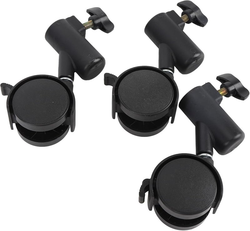 Light Stand Wheels Rotating Quiet Smooth 360° Tripod Swivel Casters Live Photography - Image 2