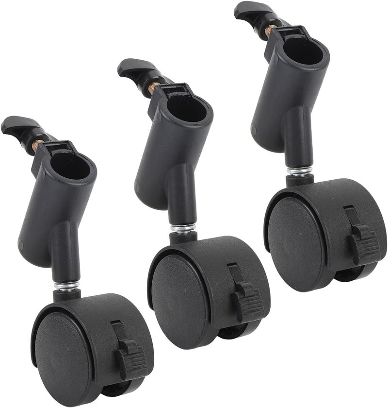 Light Stand Wheels Rotating Quiet Smooth 360° Tripod Swivel Casters Live Photography - Image 3