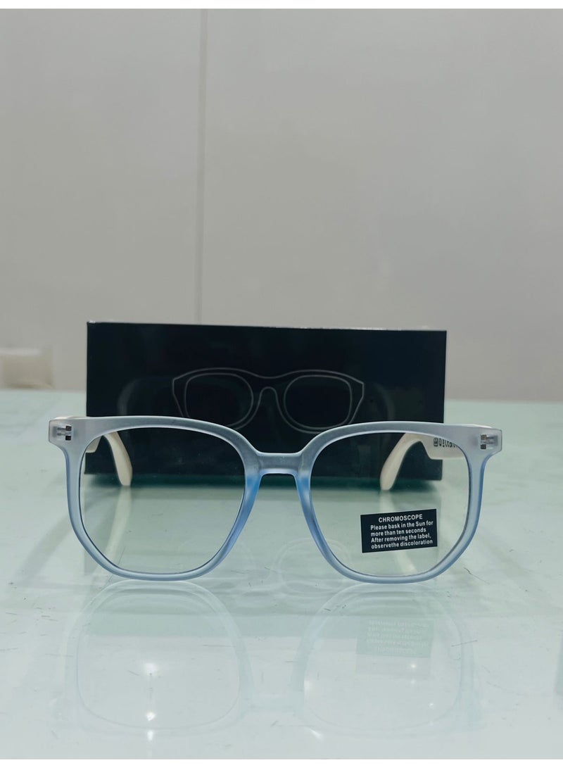 STELLAR SG007 Smart Bluetooth Sunglasses with Music and Calling Function, Blue - Image 1