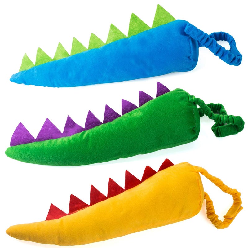 Tigerdoe Dragon Tails Dinosaur Costume Dragon Tail Theme Party Dress Up Animal Tails Blue Green Yellow Tail