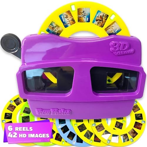 ArtCreativity Classic 3D Viewer for Kids with 6 Reels, Reel Viewer with 42 HD Images, Viewfinder Toy for Kids STEM, Retro, Nature Learning Toy for Kids and Adults, Toddlers, Ages 3+ - Image 1