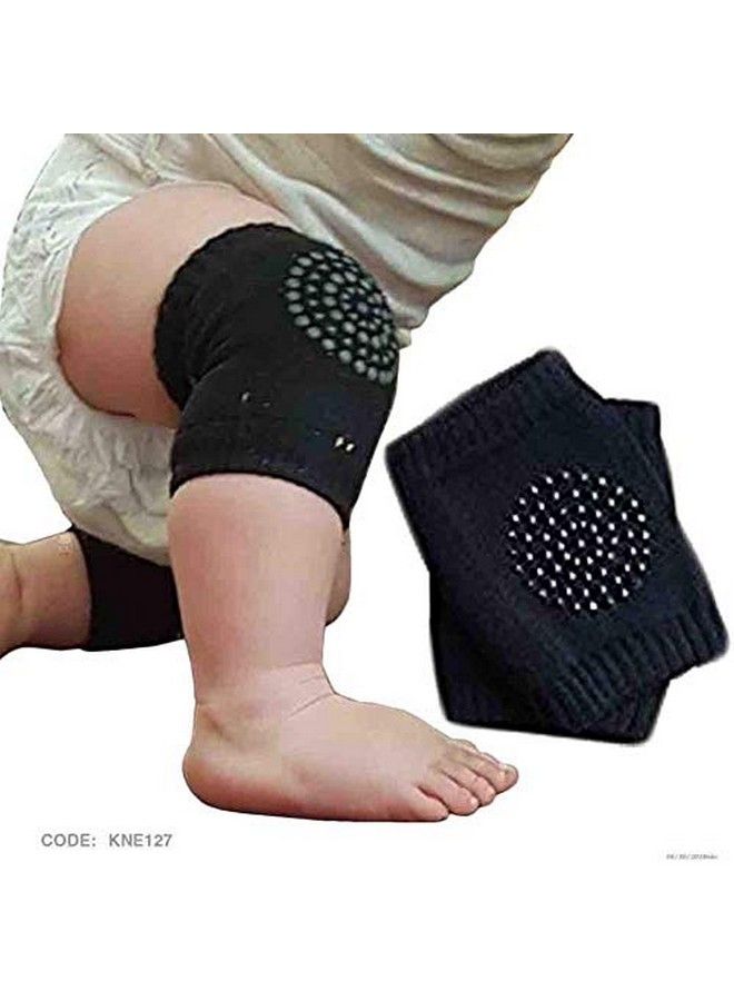 Seaspirit Baby Knee Pads For Crawling Anti Slip Padded Stretchable Elastic Cotton Soft Breathable Comfortable Knee Cap Elbow Safety Protector (Set Of 2 Pairs)(Multi Color) - Image 5