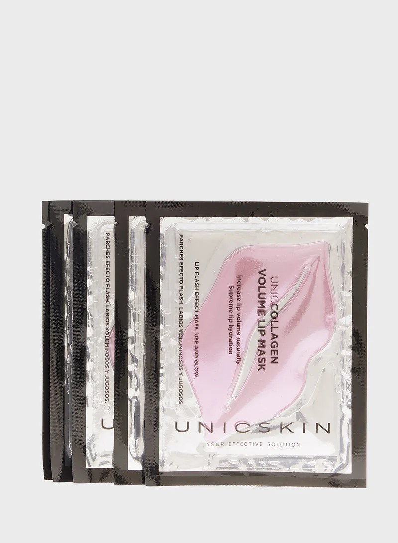يونيك سكين UNICCOLLAGEN VOLUME LIP MASK 5X1 PATCHS