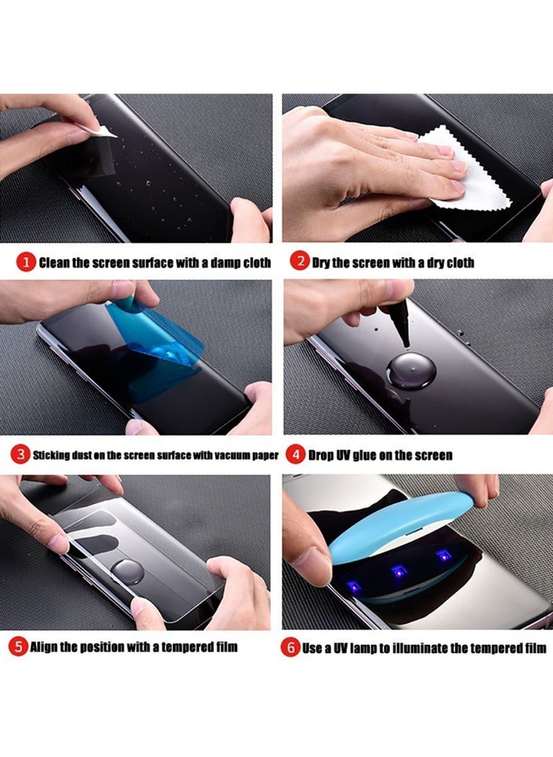 Generic - Motorola Edge 50 Fusion Screen Protector – UV Liquid Glue Full Screen Edge to Edge Tempered Glass Screen Protector, High Transparency, Delicate Touch, Anti-Explosion, Smooth Arc Edges. - Image 1