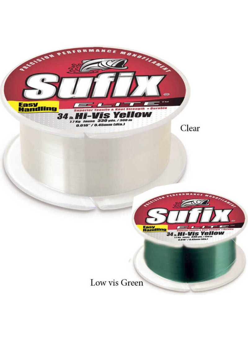 Sufix - Elite Fishing Line Low Vis GREEN-0.16MM - 100MT - 2.2kg - Image 1