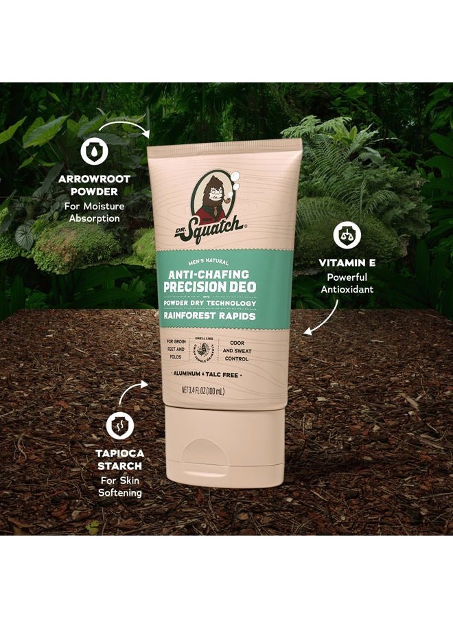 Dr. Squatch Ball Barrier Dry Lotion, No Mess Body Powder Lotion for Men, Made With Natural Ingredients - 2-Pack Rainforest Rapids - Image 3