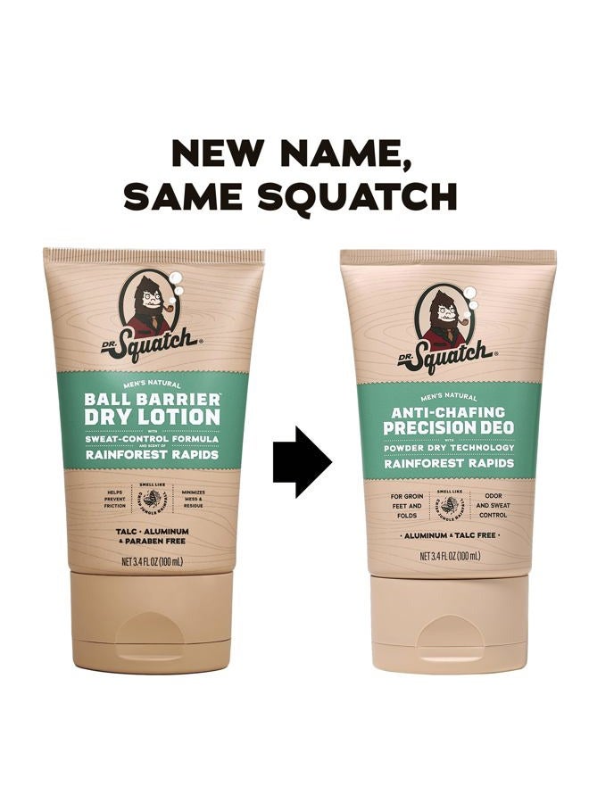 Dr. Squatch Ball Barrier Dry Lotion, No Mess Body Powder Lotion for Men, Made With Natural Ingredients - 2-Pack Rainforest Rapids - Image 2
