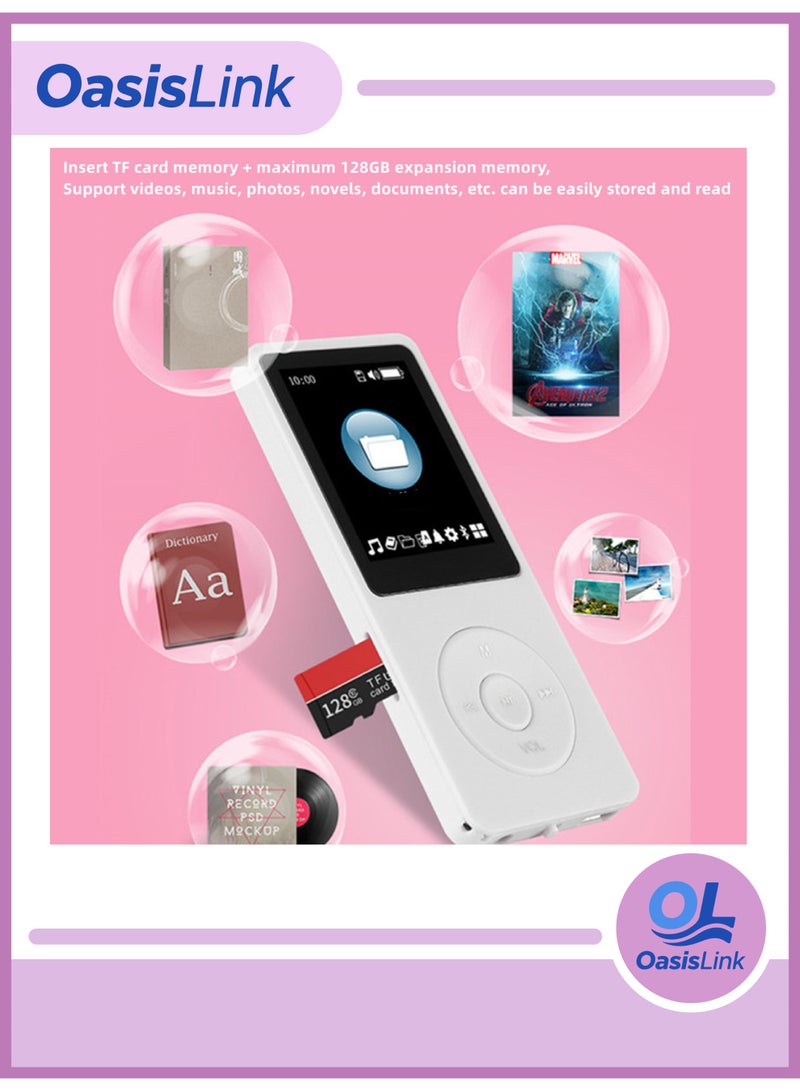 أواسيس لينك مشغل MP3 سعة 32 جيجابايت، مشغل موسيقى بجودة صوت عالية (أبيض) - Image 2