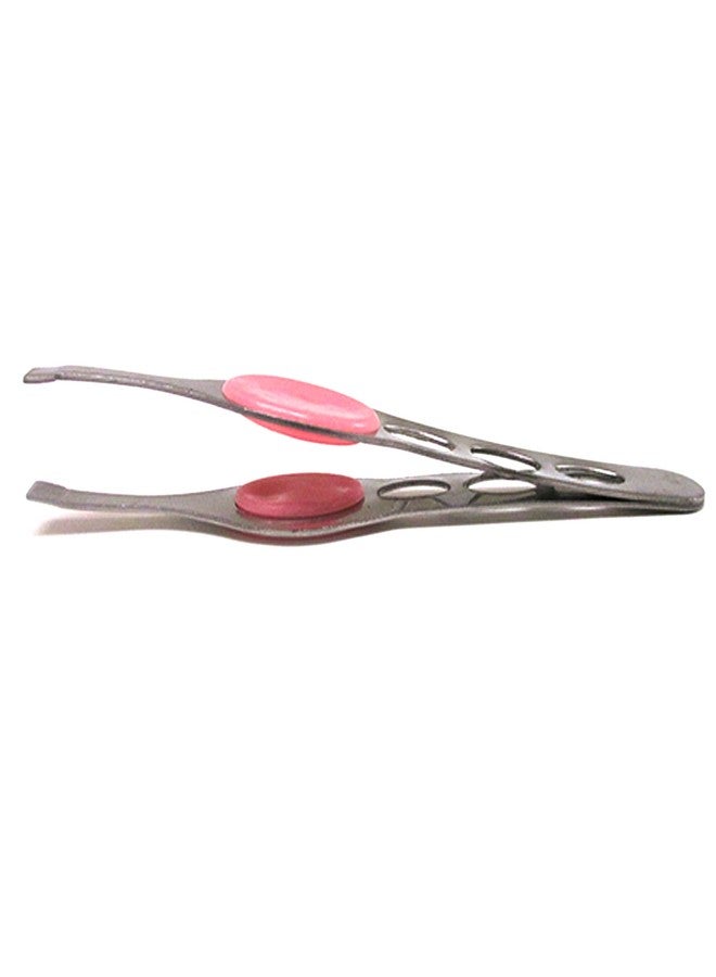 ATB 2 Pc Stainless Steel Tweezer Slanted Tip 4" Precision Eyebrow Hair Remover Tools - Image 4