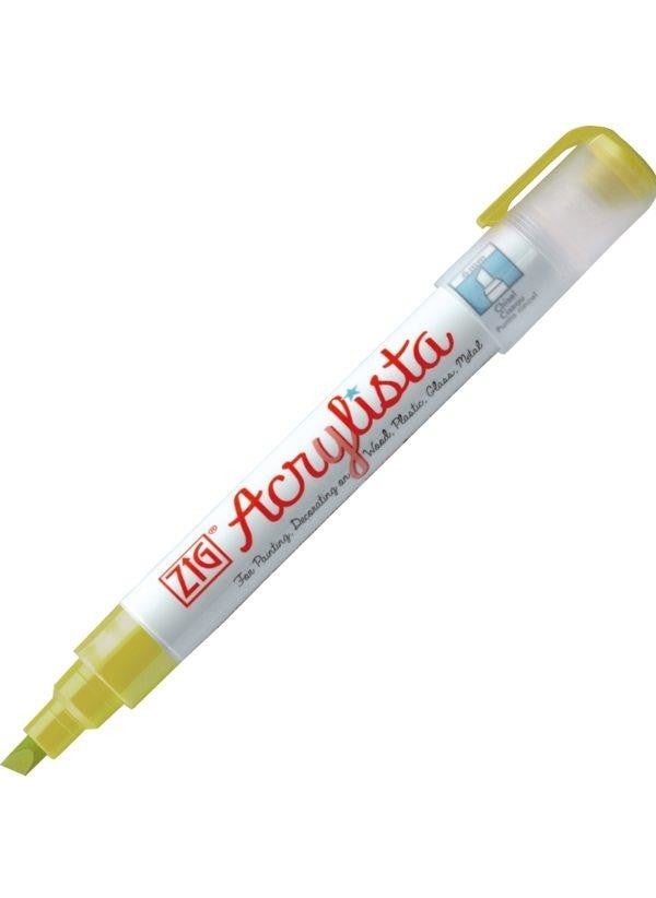 Zig Acrylista Marker Acrylic Painting Pen 6 mm Cut Tip Salsa Verde 