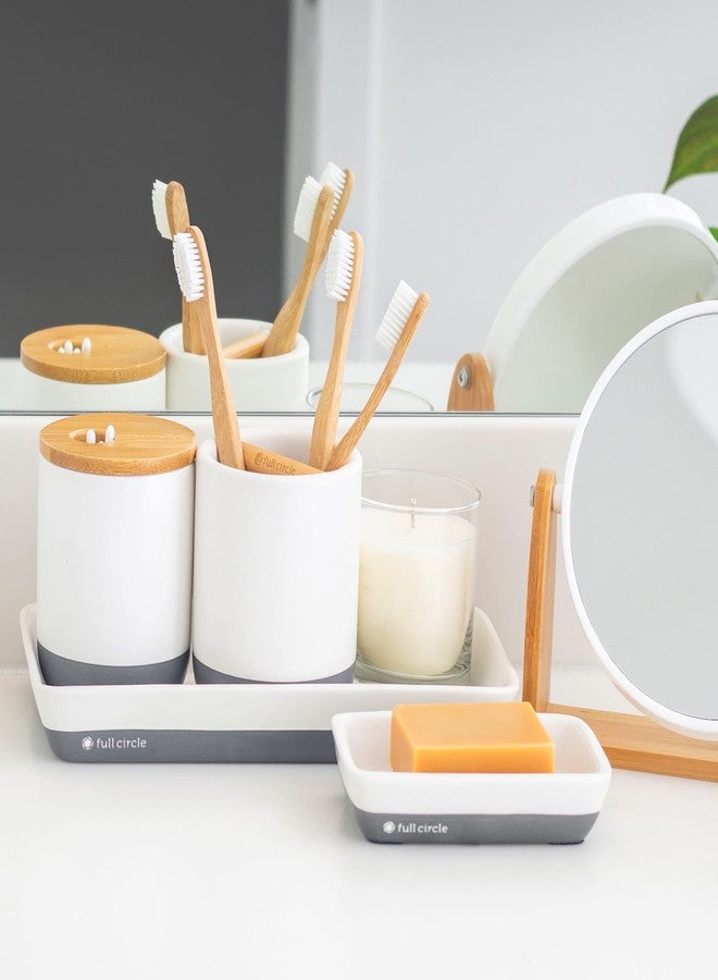 Full Circle Keep, Tray, Love Ceramic Bathroom & Kitchen Organizer Tray, White - Image 4