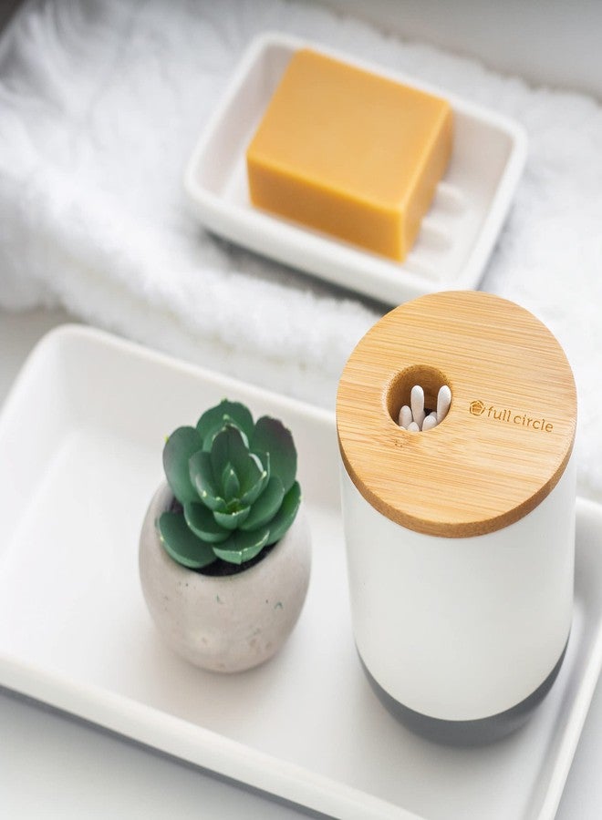 Full Circle Keep, Tray, Love Ceramic Bathroom & Kitchen Organizer Tray, White - Image 2