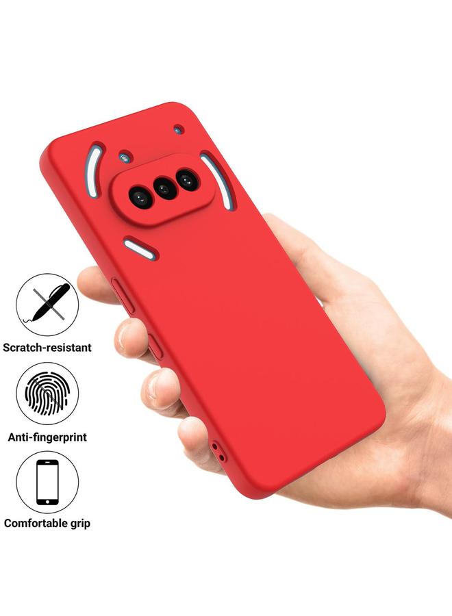 S-TOP Case For Nothing Phone 3a Pure Color Liquid Silicone Shockproof Phone Case - Image 2
