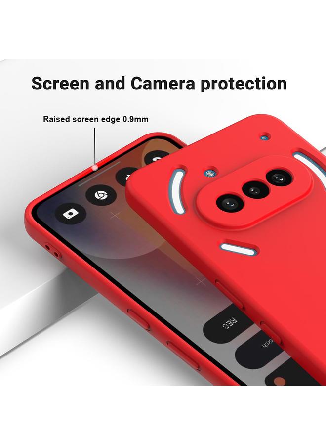 S-TOP Case For Nothing Phone 3a Pure Color Liquid Silicone Shockproof Phone Case - Image 4