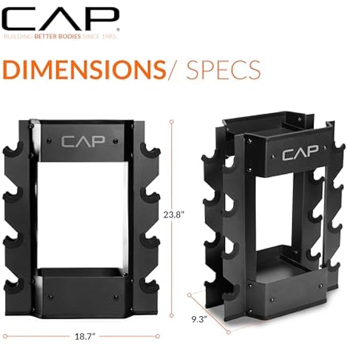 Cap Dumbbell And Kettlebell Storage Rack - Image 3