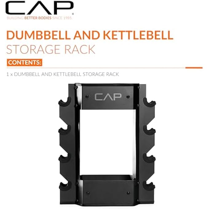 Cap Dumbbell And Kettlebell Storage Rack - Image 2