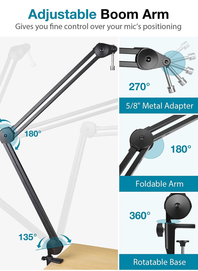 XiuWoo Large Microphone Boom Arm Mic Stand(without Microphone)  - Image 2