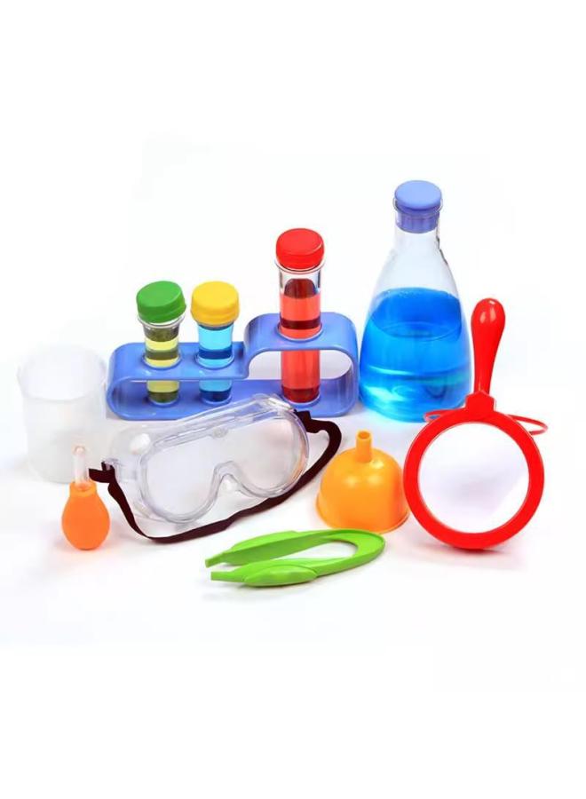 Kindergarten Science Enlightenment Experiment Instrument Observation Research Material Tool Suit Tube Tweezers Magnifying Glass-Color:Colorful Plastic-sealed Magnetic Rings (18 Pcs/set)  - Image 1