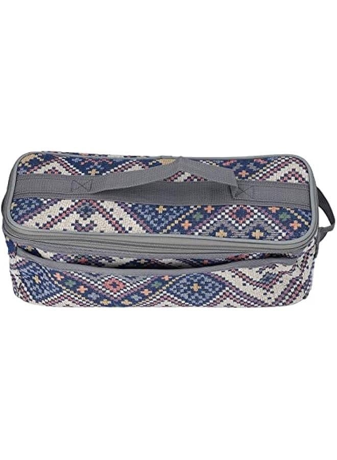 Camping Travel Cooking Utensils lunch box , Portable Outdoor Cooking and Grilling Utensil lunch box Travel Bag for Backpacking BBQ Camping Hiking Travel(Blue)  - Image 1