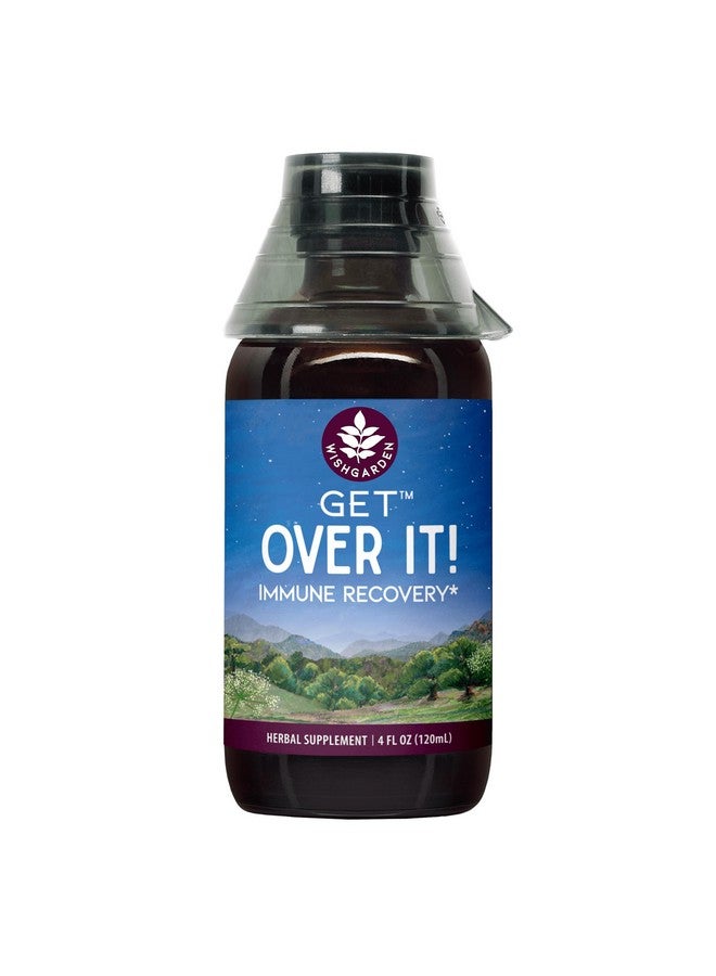 WishGarden Herbs Get Over It! - Herbal Immunity Recovery Supplement & Immune Booster Tincture, Provides Immunity Boost to Help Eliminate Stubborn Conditions, Immune Support, Lung Support, Biotic, 4oz - Image 1