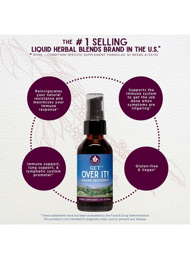 WishGarden Herbs Get Over It! - Herbal Immunity Recovery Supplement & Immune Booster Tincture, Provides Immunity Boost to Help Eliminate Stubborn Conditions, Immune Support, Lung Support, Biotic, 4oz - Image 3