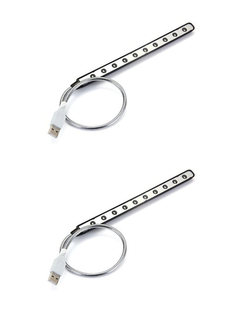 Mini Desk Reading USB LED Light Silver  - Image 2