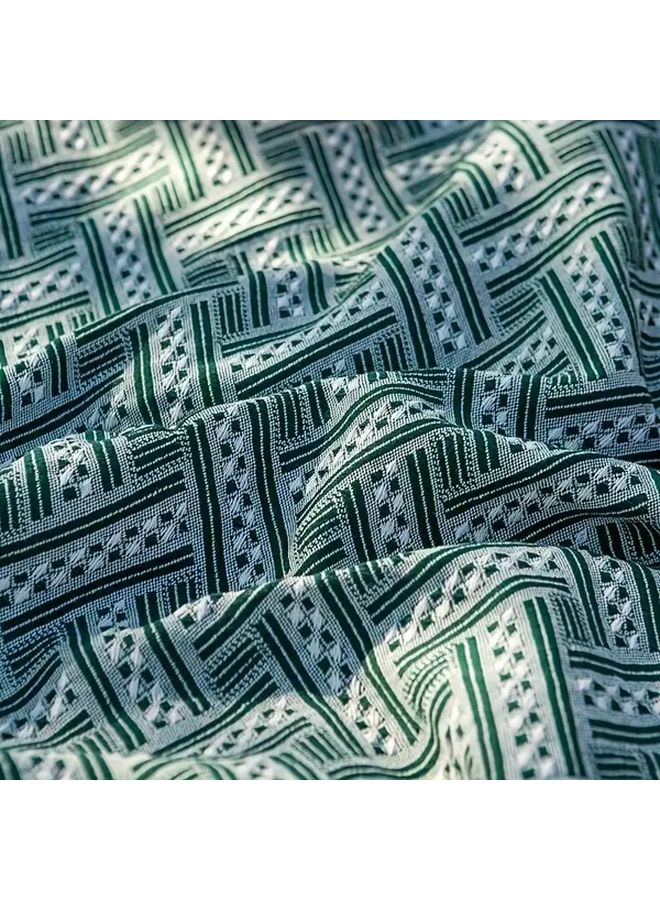 Green Foldable Retro Picnic Mat 230x180cm Portable Lawn Mat For Outdoor Camping - Image 5