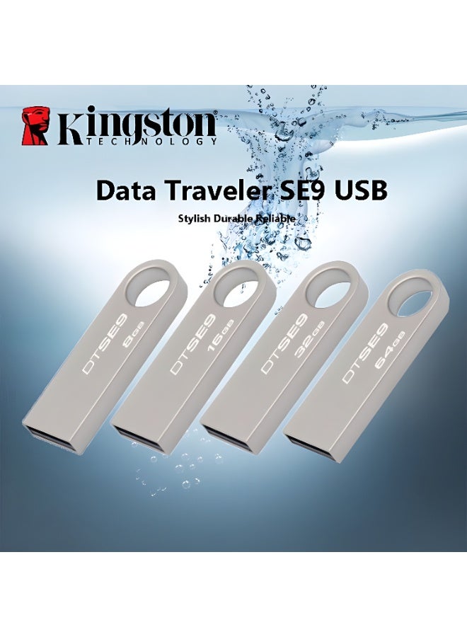 Kingston Kingston SE9 G2 USB 3.0 Flash Drive - 8GB - Stylish Metal - High-speed data transfer and a sturdy design with a key clip - Image 4