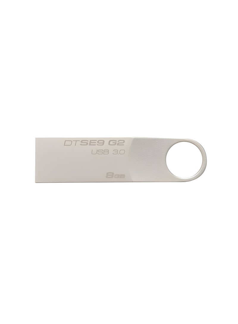 Kingston Kingston SE9 G2 USB 3.0 Flash Drive - 8GB - Stylish Metal - High-speed data transfer and a sturdy design with a key clip - Image 2