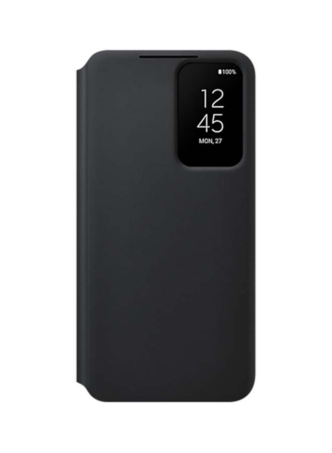 NIBEMINENT Galaxy S22 Clear Cover with Stand Black - Image 1