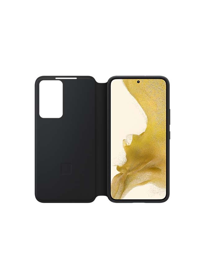 NIBEMINENT Galaxy S22 Clear Cover with Stand Black - Image 3