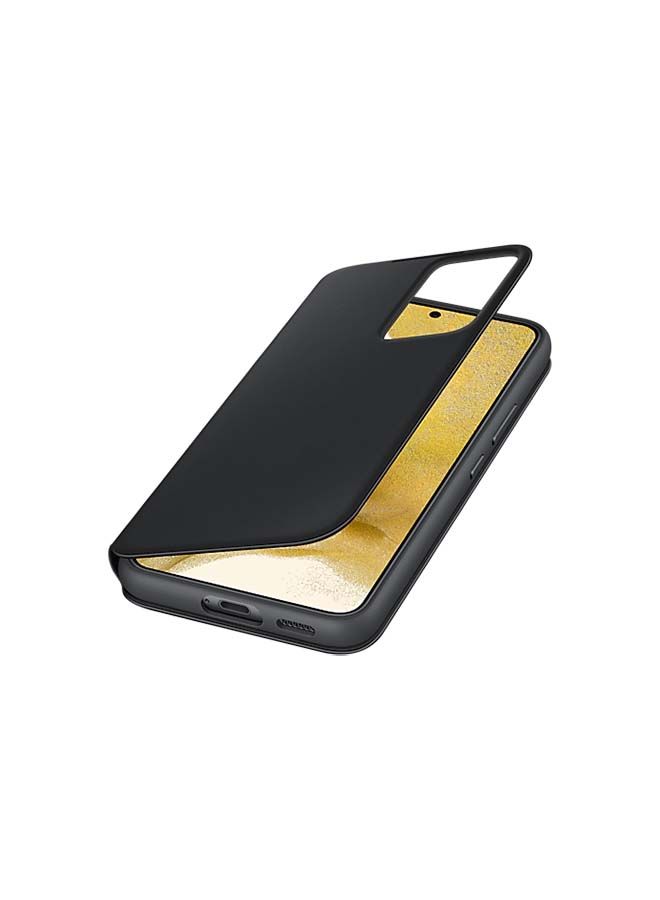 NIBEMINENT Galaxy S22 Clear Cover with Stand Black - Image 4