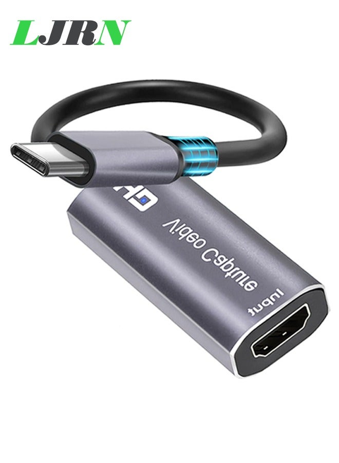 LJRN محول USB C إلى HDMI لشاشة 4K HDMI إلى USB C محطات إرساء لابتوب MacBook Pro كابل USB Type C إلى HDMI لجهاز iPad Air USBC إلى HDMI Dongle لجهاز MacBook Pro و MacBook Air و iPad Pro و Pixelbook و XPS و Galaxy والمزيد - Image 1