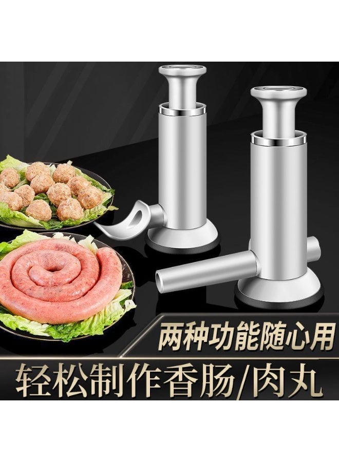 NAMA 1 Set Sausage Stuffer Machine Hand Operated Sausage Stuffing Maker Meat Ball Maker Sausage Filling Tool for Home Kitchen - Image 2