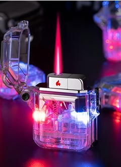 Transparent Colorful Lighter Windproof Pocket Lighter, Assorted Colors, Compact and Durable, Ideal for Camping, BBQ, and Everyday Use