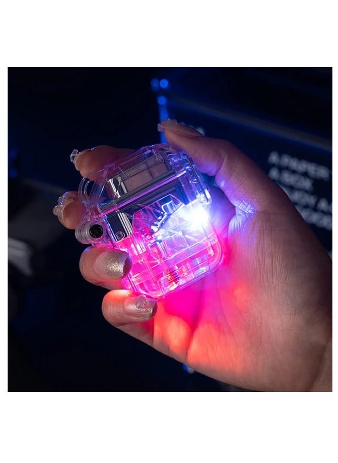 Generic - Transparent Colorful Lighter Windproof Pocket Lighter, Assorted Colors, Compact and Durable, Ideal for Camping, BBQ, and Everyday Use - Image 1