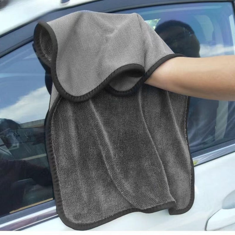 Premium Braided Water-Absorbing Car Cleaning Towels – Thickened Non-Shedding Cloth - Image 2