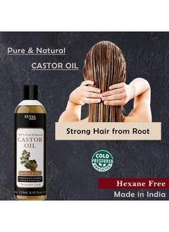 Castor Oil 100% Pure & Natural, Cold Pressed, Therapeutic Grade For Hair Growth, Skin Care, Virgin Oil - 250Ml - pzsku/ZAE05B97B320E143A8F3DZ/45/_/1735816462/785c4d77-6161-48c2-b60b-b85ebd2f73ce