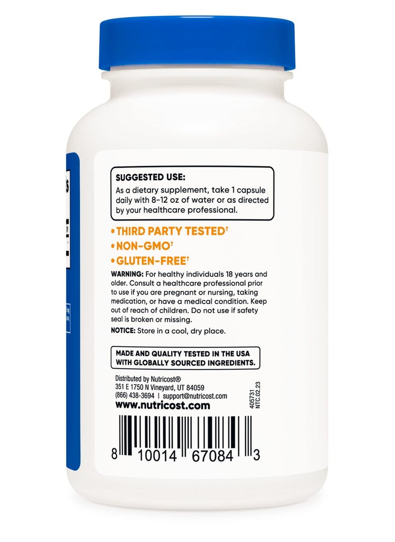 Nutricost - Ox Bile, 125 mg Per Serving, 240 Capsules,240 Serving - Dietary Supplement - Image 1
