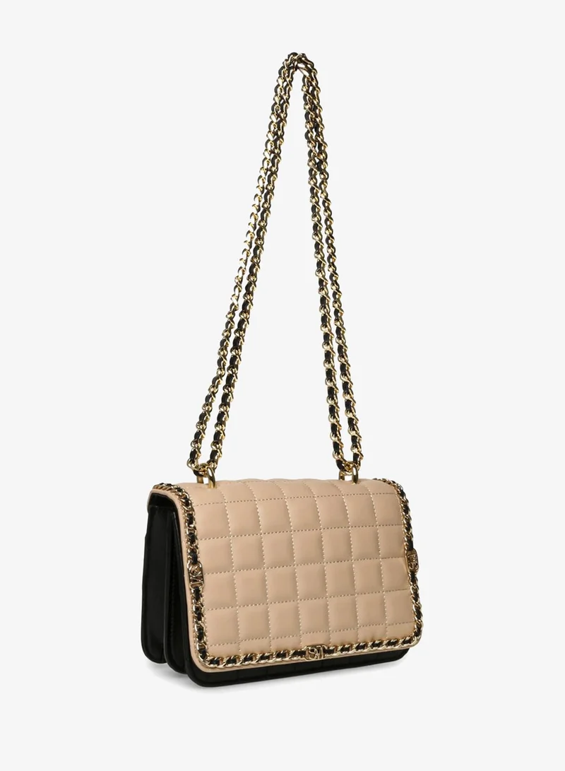 ستيف مادن Steve madden cores black/tan shoulder bag