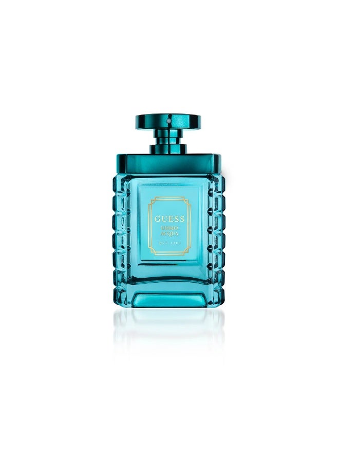 GUESS Uomo Acqua EST. 1981 Gift Set for Men EDT 100ml+Body Spray: 226 ml+Shower Gel: 100 ml+Pouch - Image 3