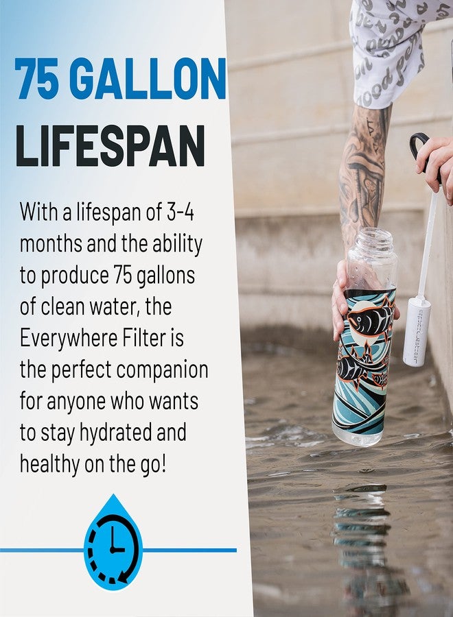 Epic Water Filters Nalgene OG Water Bottle with Filter, USA Made, BPA Free, Removes 99.99% Tap Water Contaminants, Forever Chemicals, LeClair Art, 48 oz - Image 4
