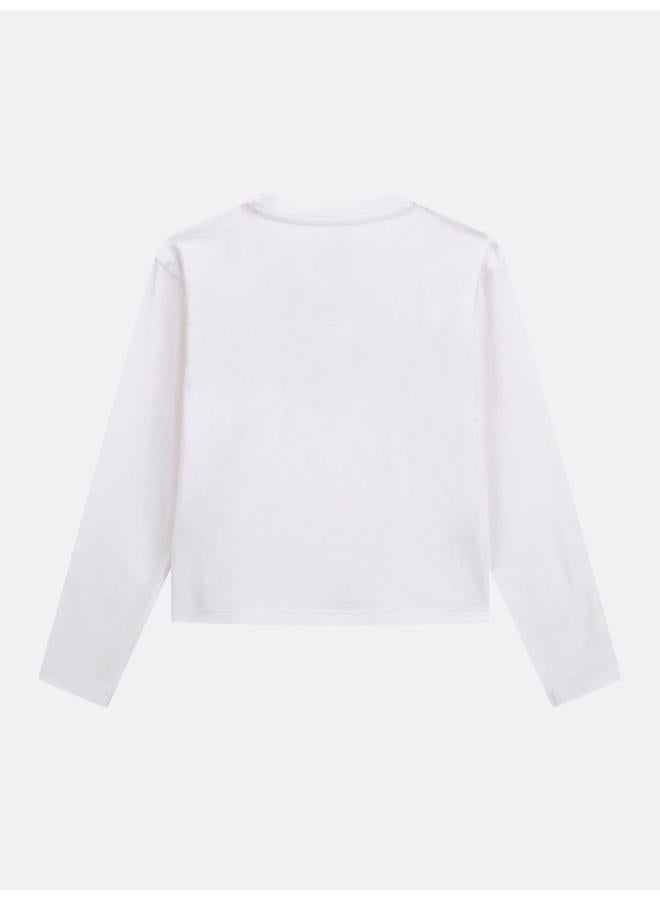 GUESS Kids Printed Crew neck T-Shirt - Image 2