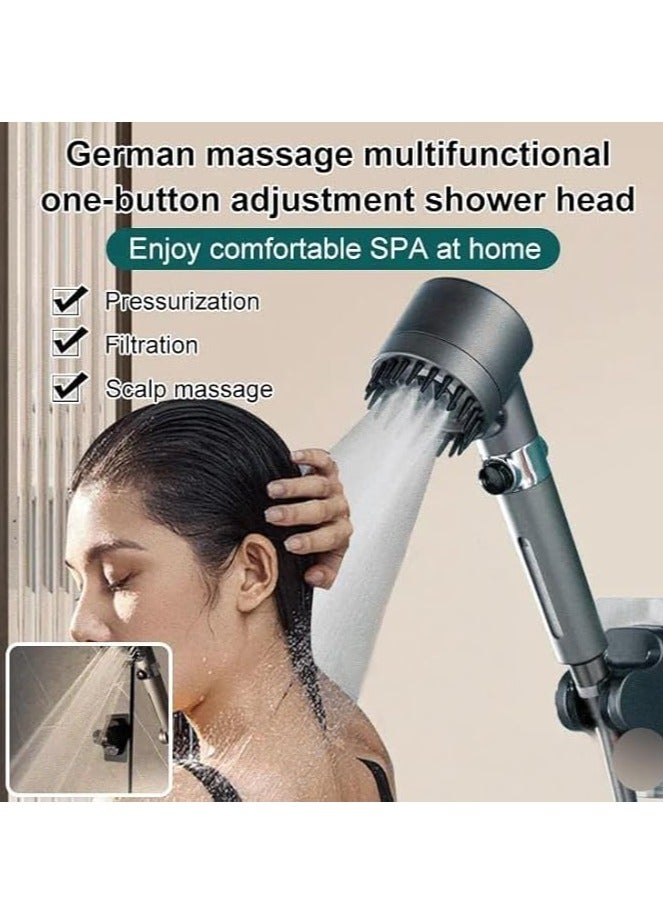 general Powerful pressurized shower head, bathroom bath filter, shower head spray, shower head, hand-held hand spray - Image 3