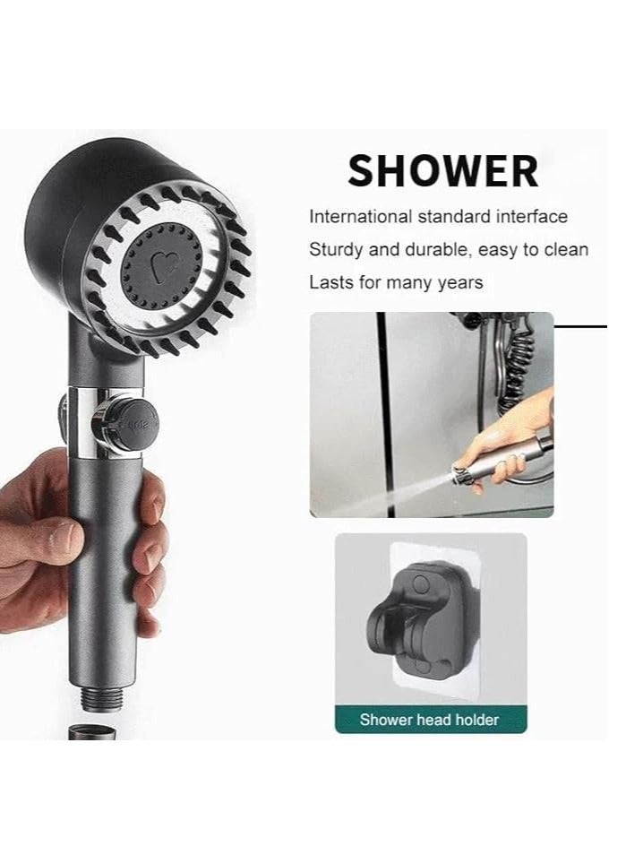 general Powerful pressurized shower head, bathroom bath filter, shower head spray, shower head, hand-held hand spray - Image 2