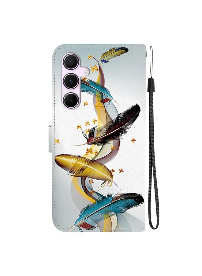 S-TOP Case For Samsung Galaxy A55 5G Crystal Texture Colored Drawing Leather Phone Case - Image 3