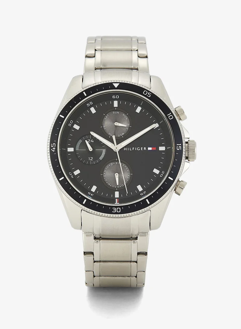 Mens Analog Multifunction Quartz Watch With Silver Stainless Steel Bracelet - 1791835