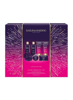Baylis & Harding Baylis  Harding Gift Set for Women  Pamper Present for Body  Skincare  Moonlight Fig  7Pack 